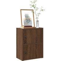 Berkfield Home Bookcase Brown Oak 40x24x52 cm Engineered Wood | Size: 40 x 24 x 52 cm