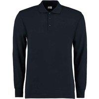 Kustom Kit Men's Pique Long-Sleeved Polo Shirt in Navy | Size: XL