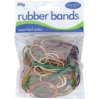 County Stationery Rubber Bands (Pack Of 12)