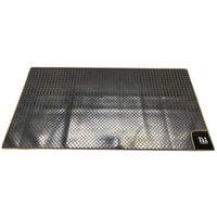 Olpro Awning Tunnel Mat 1500mm x 800mm Black Rubber with Orange Edge Trim
