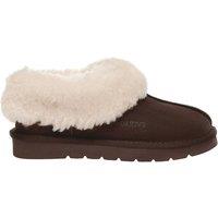 EverAu Australia Women's Real Sheepskin Ibis Slippers with EVA Sole in Chocolate | Size: 4