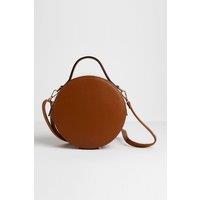 Betsy & Floss Women's 'Rome' Round Circle Crossbody Bag in Tan