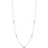 Spero London Women's Dorissa Three Bead Sterling Silver Necklace
