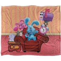 Blues Clues Blue's Clues Character Group Silky Touch Super Soft Throw Blanket 152 X 127 cm in White
