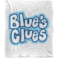 Blues Clues Blue's Clues Vintage Logo Silky Touch Super Soft Throw Blanket 152 X 127 cm in White
