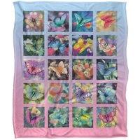 JQ Licensing Royce Mcclure Butterfly Boxes Silky Touch Super Soft Throw Blanket 152 X 127 cm in White