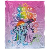 My Little Pony Stellar Friends Silky Touch Super Soft Throw Blanket 152 X 127 cm in White