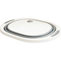 Olpro Collapsible Silicone Folding Bowl with Cutting Board