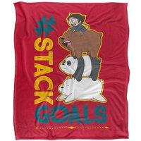Cartoon Network We Bare Bears Stack Goals Silky Touch Super Soft Throw Blanket 152 X 127 cm in White