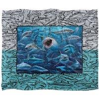 JQ Licensing Royce Mcclure Great White Shark Frame Silky Touch Super Soft Throw Blanket 152 X 127 cm