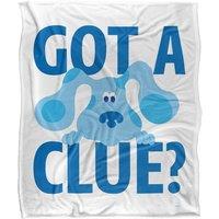 Blues Clues Get A Clue Silky Touch Super Soft Throw Blanket 152 X 127 cm in White