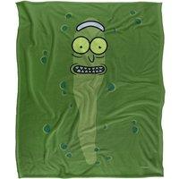 Rick & Morty Pickle Silky Touch Super Soft Throw Blanket 152 X 127 cm in White