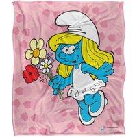 The Smurfs Smurfette Silky Touch Super Soft Throw Blanket 152 X 127 cm in White