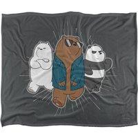 Cartoon Network We Bare Bears Jacket Silky Touch Super Soft Throw Blanket 152 X 127 cm in White