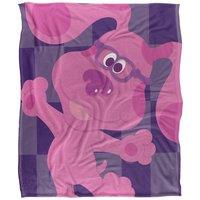Blues Clues Blue's Clues Large Magenta Silky Touch Super Soft Throw Blanket 152 X 127 cm in White