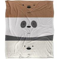 Cartoon Network We Bare Bears Stack Silky Touch Super Soft Throw Blanket 152 X 127 cm in White