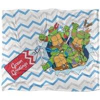 Teenage Mutant Ninja Turtles TMNT Package Burst Silky Touch Super Soft Throw Blanket 152 X 127 cm in White