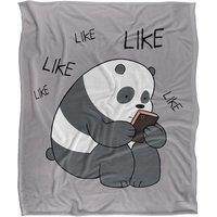 Cartoon Network We Bare Bears Like Like Like Silky Touch Super Soft Throw Blanket 152 X 127 cm in White
