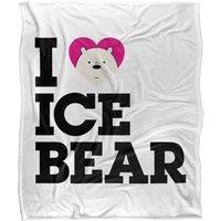 Cartoon Network We Bare Bears Heart Ice Bear Silky Touch Super Soft Throw Blanket 152 X 127 cm in White