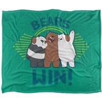 Cartoon Network We Bare Bears Bears Win Silky Touch Super Soft Throw Blanket 152 X 127 cm in White