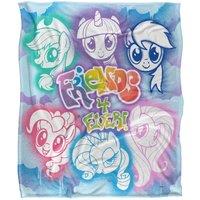 My Little Pony Friends 4 Ever Silky Touch Super Soft Throw Blanket 152 X 127 cm in White