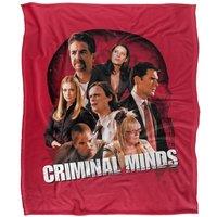 ViacomCBS/Nickelodeon Criminal Minds Brain Trust Silky Touch Super Soft Throw Blanket 152 X 127 cm in White