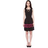 Cutie London Women's Sophisticated Black Dress with Embellished Hem | Size: 10