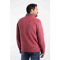 Weird Fish Men's Newark 1/4 Zip Grid Fleece in Crimson | Size: 5XL