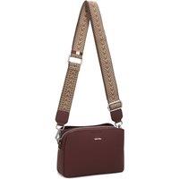 Leather Village Women's Pax Real Leather Crossbody Bag in Burgundy
