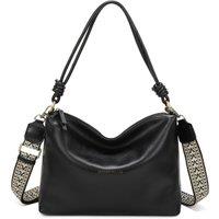 Leather Village Women's Willow Real Leather Hobo Shoulder Bag in Black