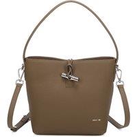 Leather Village Women's Strada Real Leather Tote Bag in Taupe