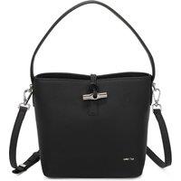 Leather Village Women's Strada Real Leather Tote Bag in Black