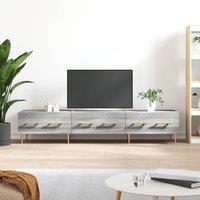 Berkfield Home TV Cabinet Grey Sonoma 150x36x30 cm Engineered Wood | Size: 150 x 36 x 30 cm