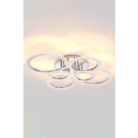6-Light Adjustable RGB LED Ceiling Light with Remote Control