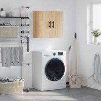 Berkfield Home Wall Cabinet Sonoma Oak 60x31x60 cm Engineered Wood in Brown | Size: 60 x 31 x 60 cm