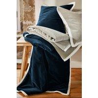 CHRISTY 'Eltham' Plush Velvet Bedrunners in Navy | Size: Large