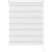 New Edge Blinds White Day & Night Zebra Roller Blind (165cm drop) - 90cm | Size: 125 cm