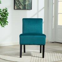 Valina Velvet Fabric Armless Accent