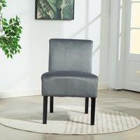 Valina Velvet Fabric Armless Accent