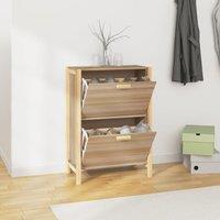 Berkfield Home Shoe Cabinet 57.5x33x80 cm Engineered Wood in Brown