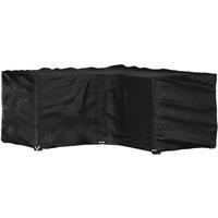 Berkfield Home L-Shaped Garden Furniture Cover 16 Eyelets 215x215x90 cm in Black | Size: 215 x 215 x 90 cm