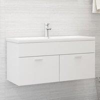 Berkfield Home Sink Cabinet White 100x38.5x46 cm Engineered Wood