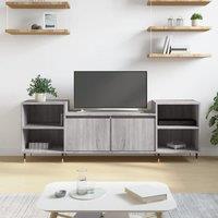 Berkfield Home TV Cabinet Grey Sonoma 160x35x55 cm Engineered Wood | Size: 160 x 35 x 55 cm