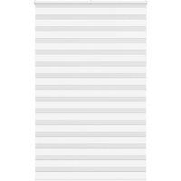 Berkfield Home Zebra Blind White 140x200 cm Fabric Width 135.9 cm Polyester