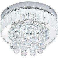 Adjustable LED Crystal Ceiling Light with Remote Control