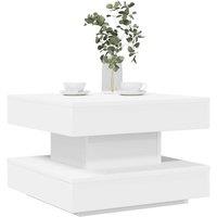Berkfield Home Coffee Table 360-Degree Rotatable White 50x50x34.5 cm