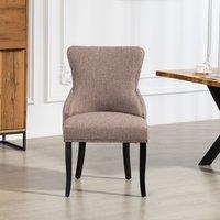 Artemis Home Rodello Fabric Dining Chairs - Set of 2 in Dark Brown | Size: 2 Pack