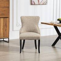 Artemis Home Rodello Fabric Dining Chairs - Set of 2 in Light Brown | Size: 2 Pack