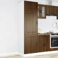 Berkfield Home Kitchen Cupboard Kalmar Brown Oak Engineered Wood