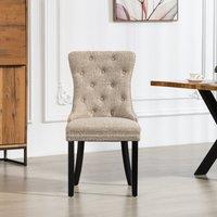 Artemis Home Rivara Fabric Dining Chairs - Set of 2 in Light Brown | Size: 2 Pack